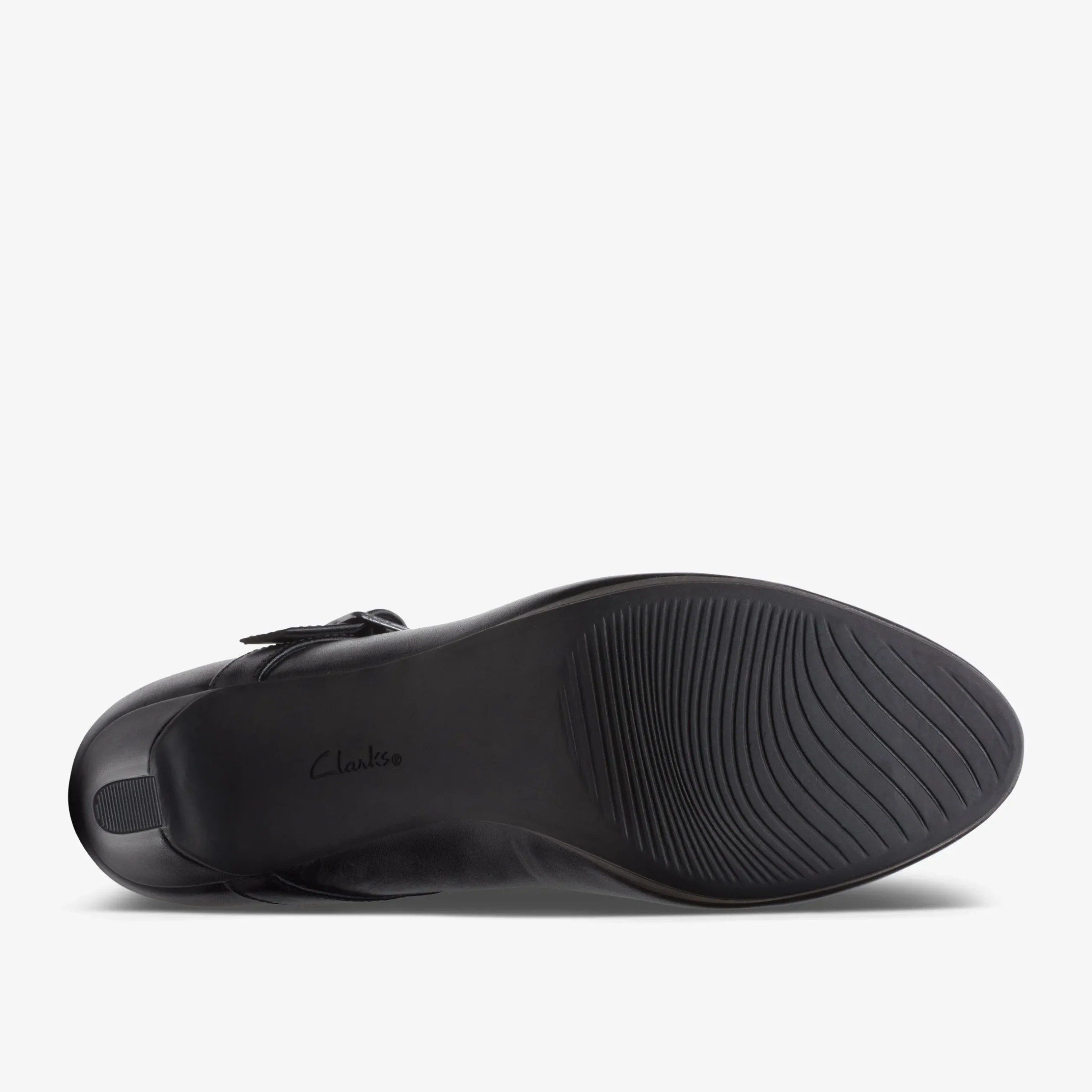 Ambyr Shine Black Leather|Clarks