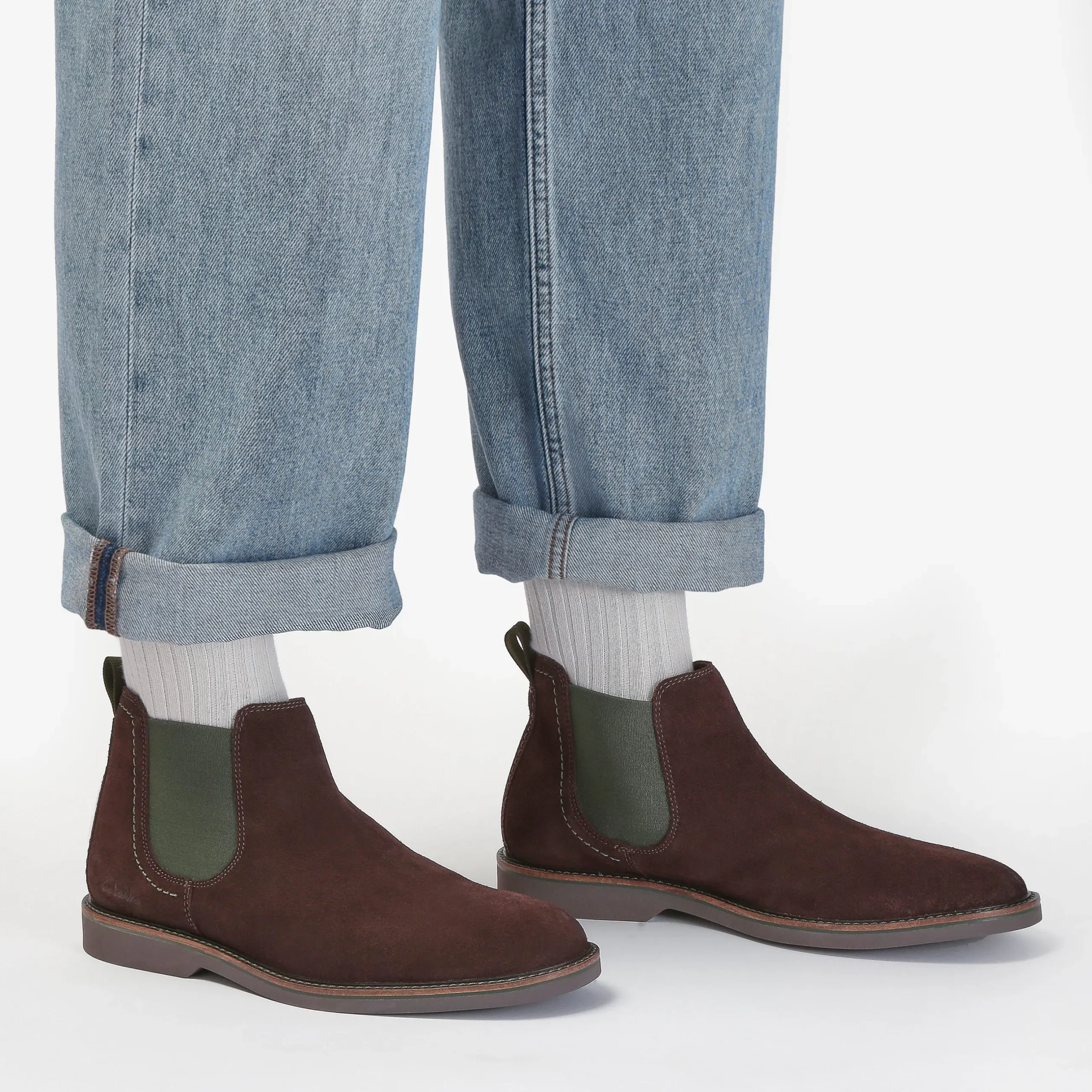 Atticus LT Top Dark Brown Suede|Clarks Clearance