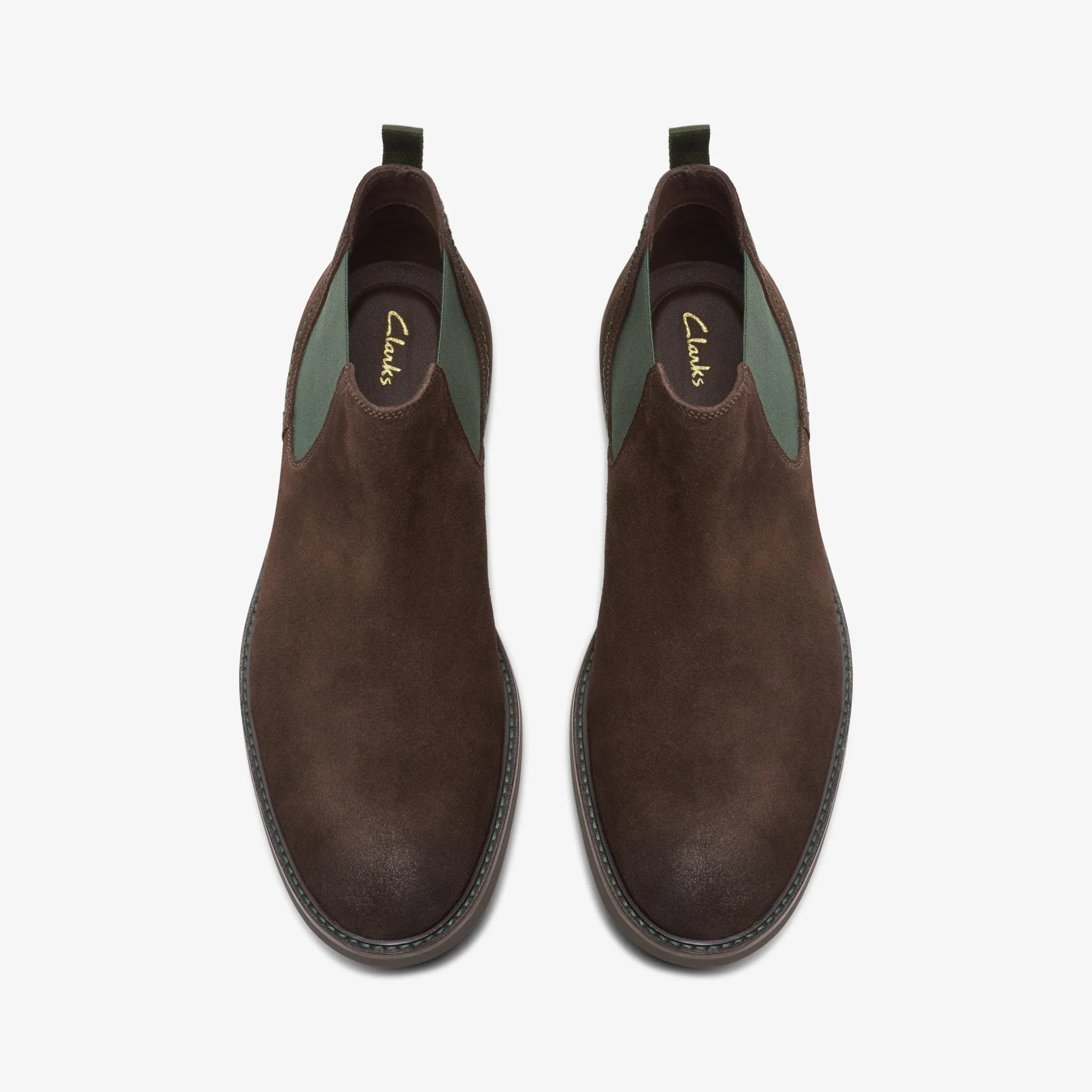 Atticus LT Top Dark Brown Suede|Clarks Clearance