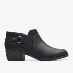 Charlten Grace Black Oily Leather|Clarks Online