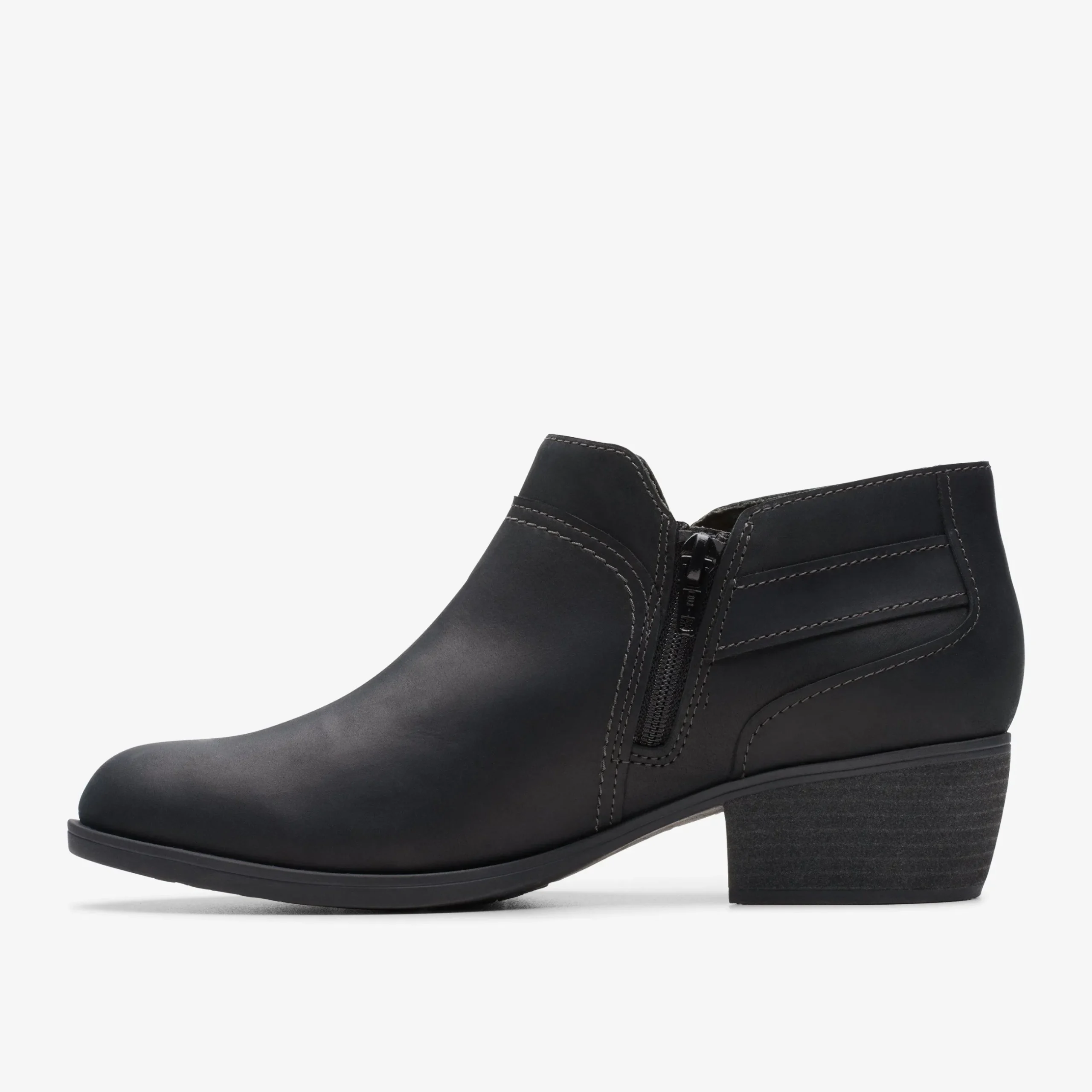 Charlten Grace Black Oily Leather|Clarks Online