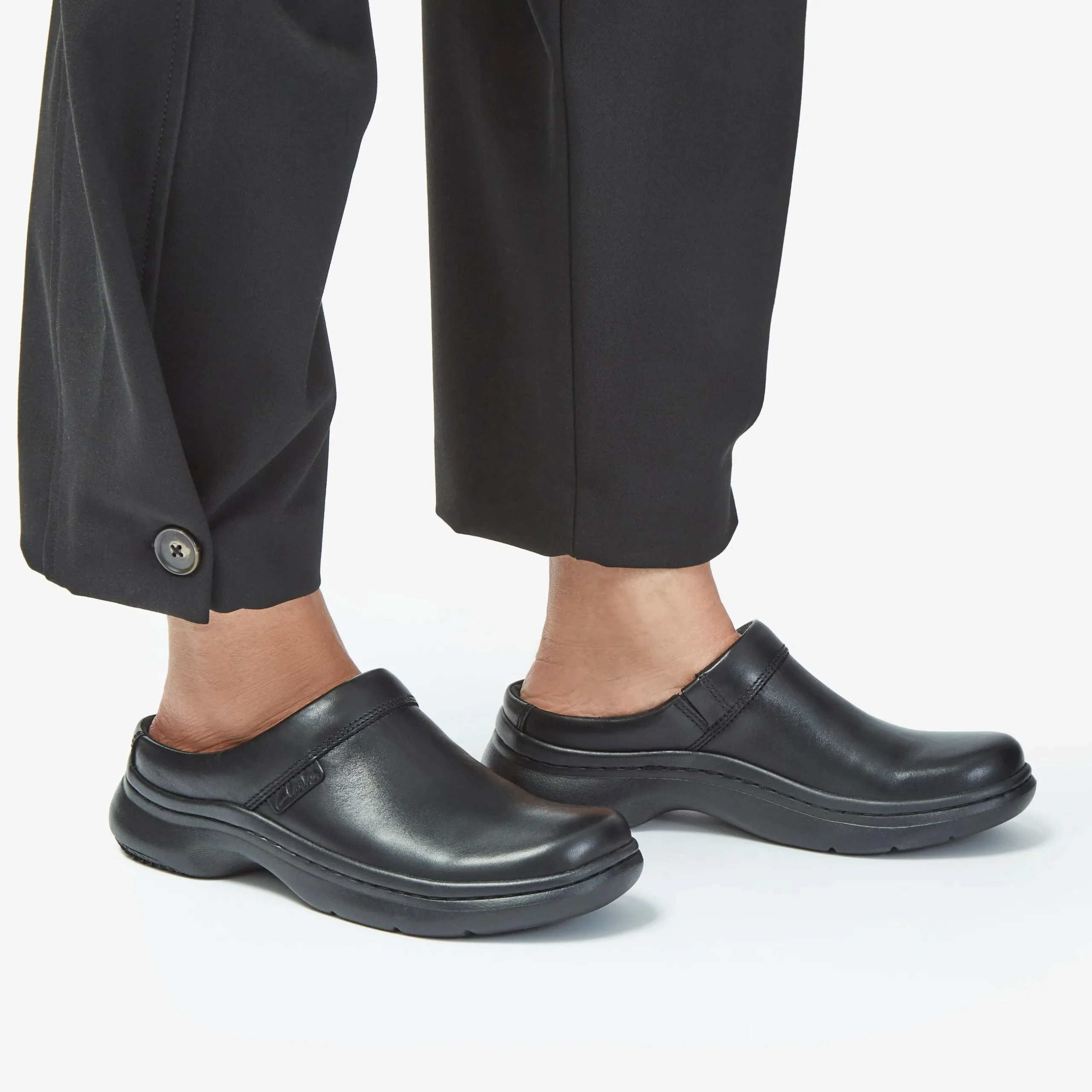 Pro Clog Black Leather|Clarks Online