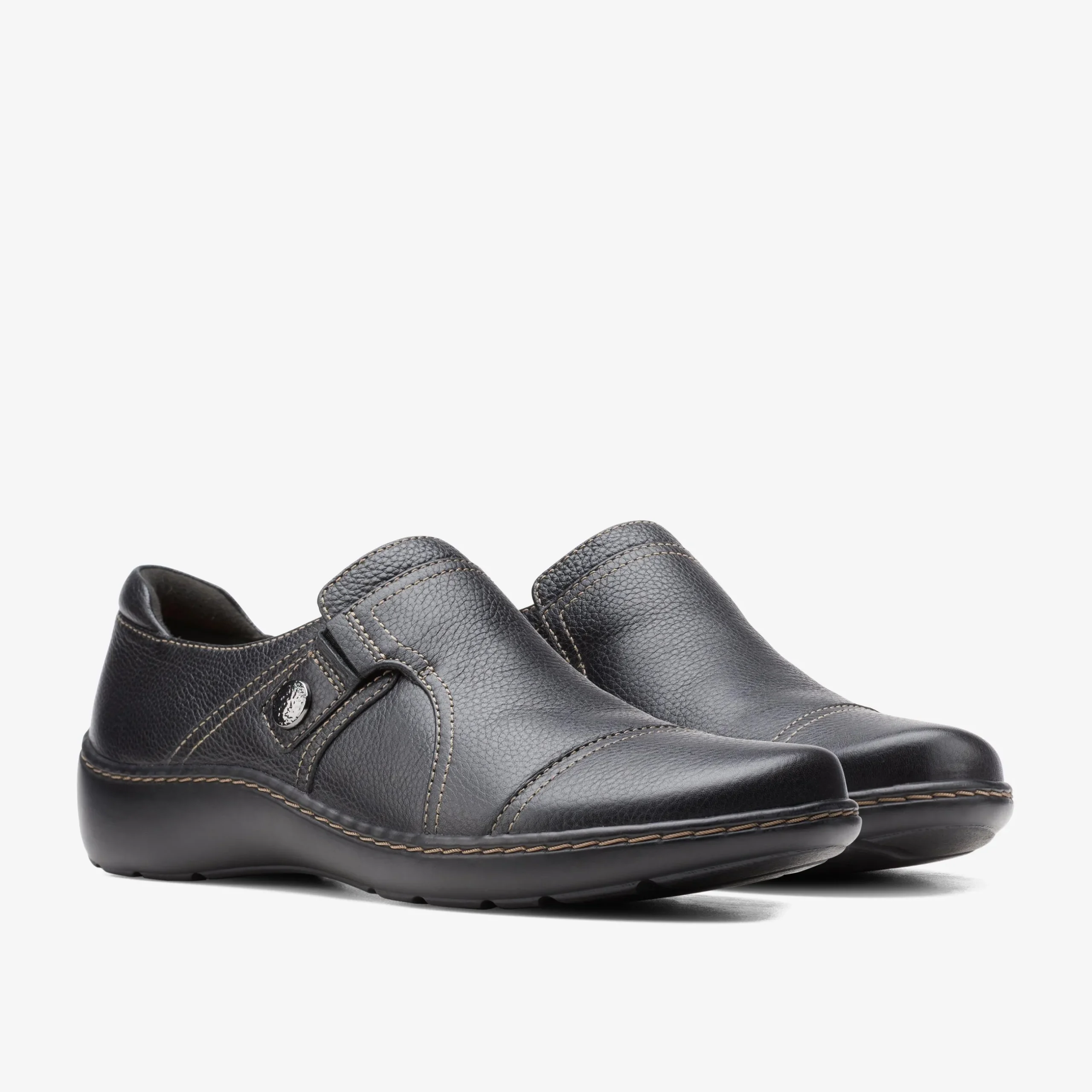 Cora Poppy Black Tumbled|Clarks Clearance