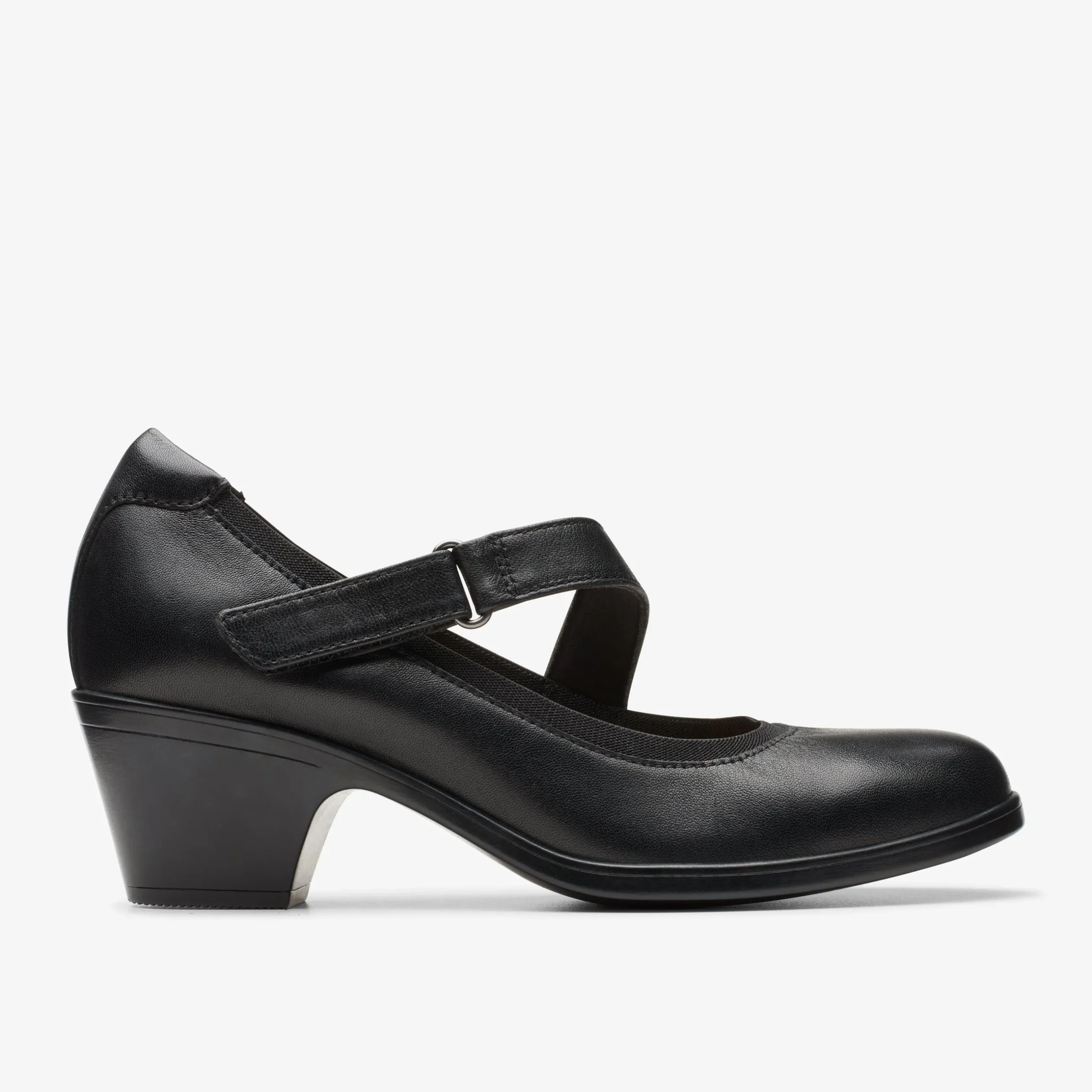 Emily 2 Mabel Black Leather|Clarks Discount