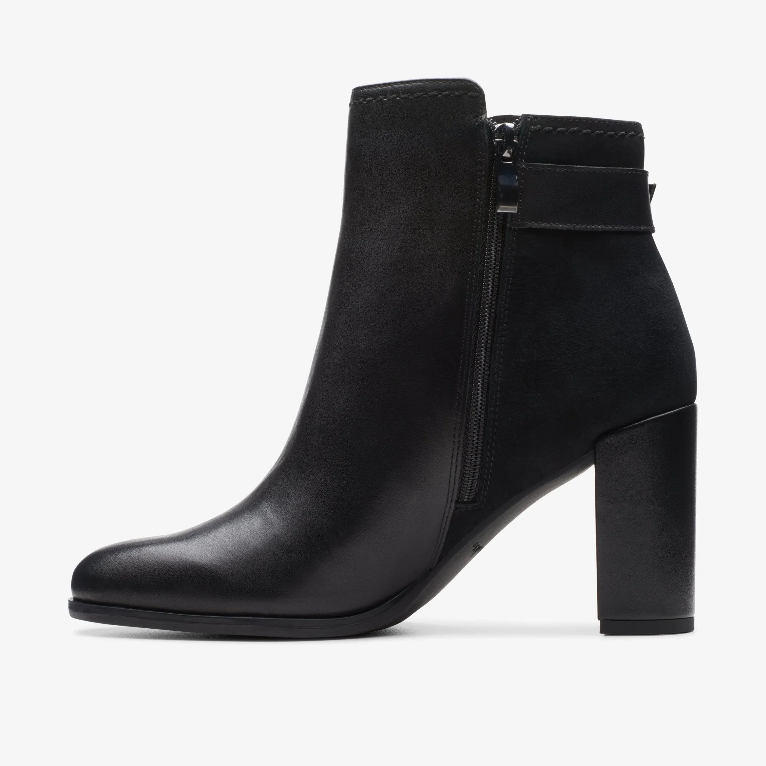 Freva 85 Buckle Black Leather|Clarks New