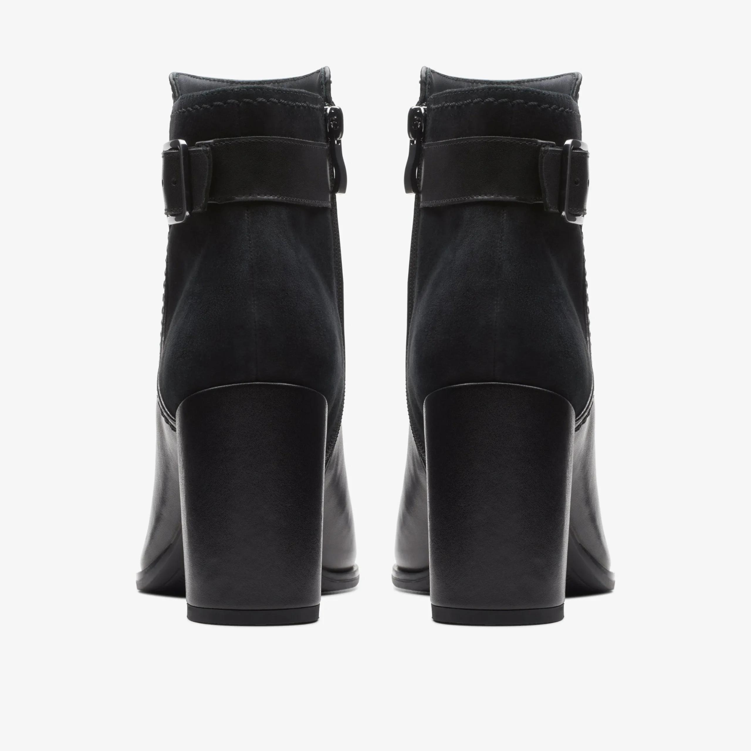 Freva 85 Buckle Black Leather|Clarks New