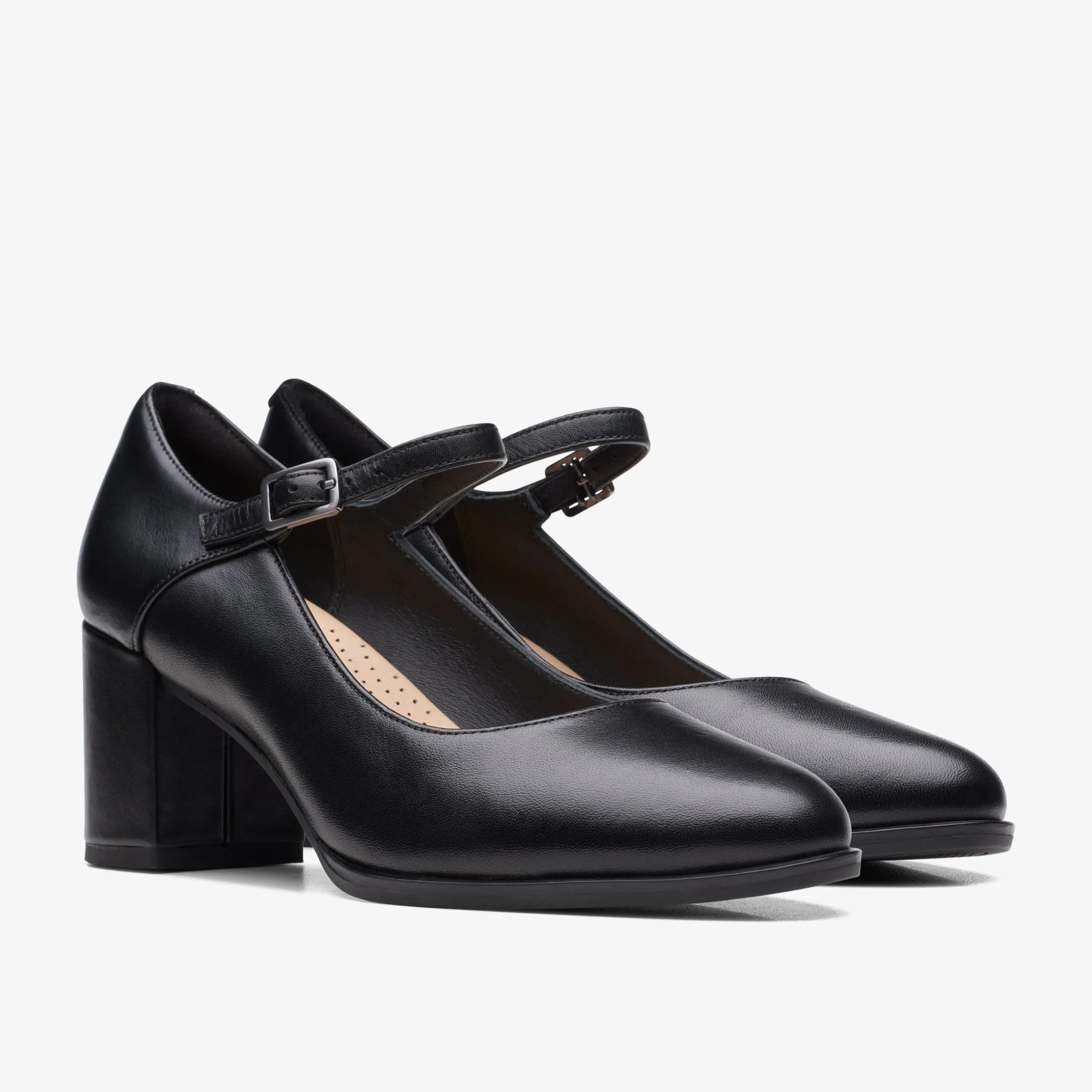 Freva 55 Strap Black Leather|Clarks Online