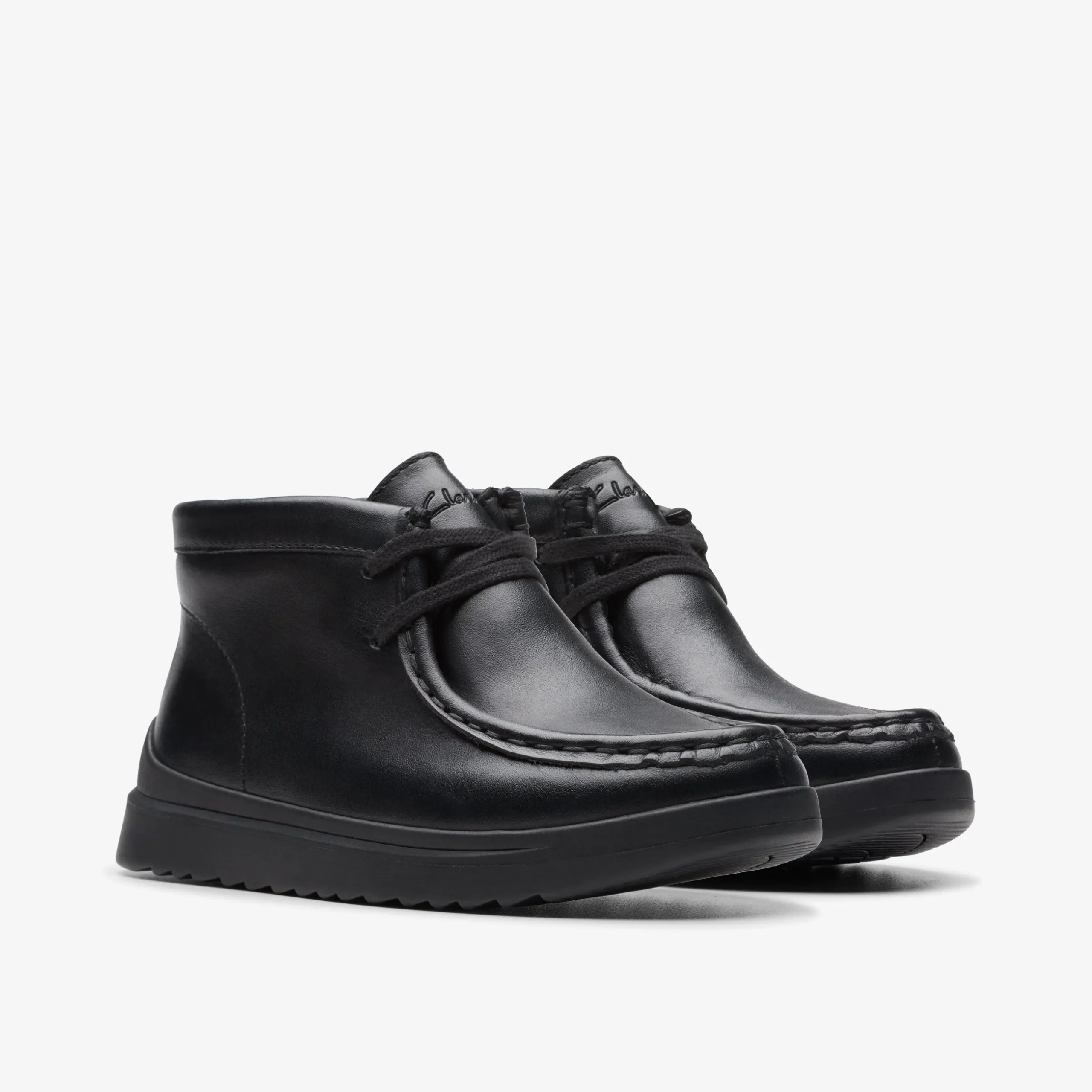 Goal Wally Kid Black Leather|Clarks Online