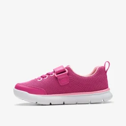 Hoop Run Kid Pink Synthetic|Clarks