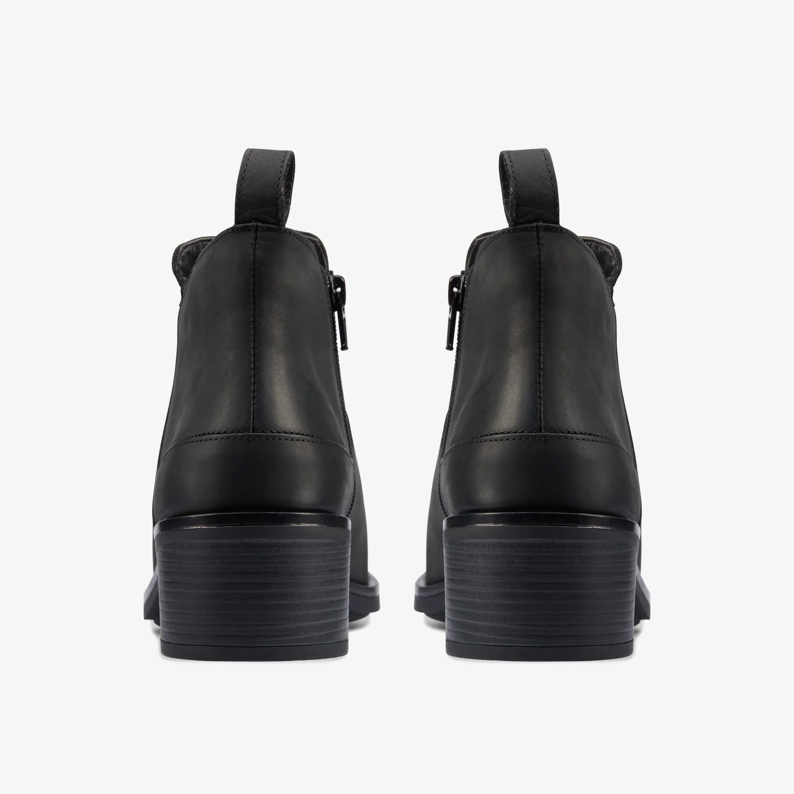Memi Zip Black Leather|Clarks Online