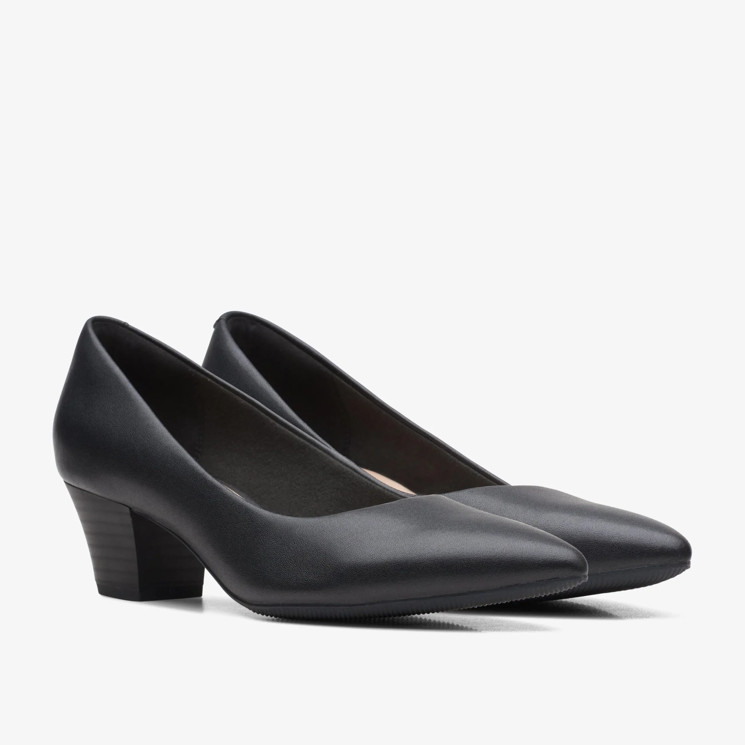 Teresa Step Black Leather|Clarks Clearance