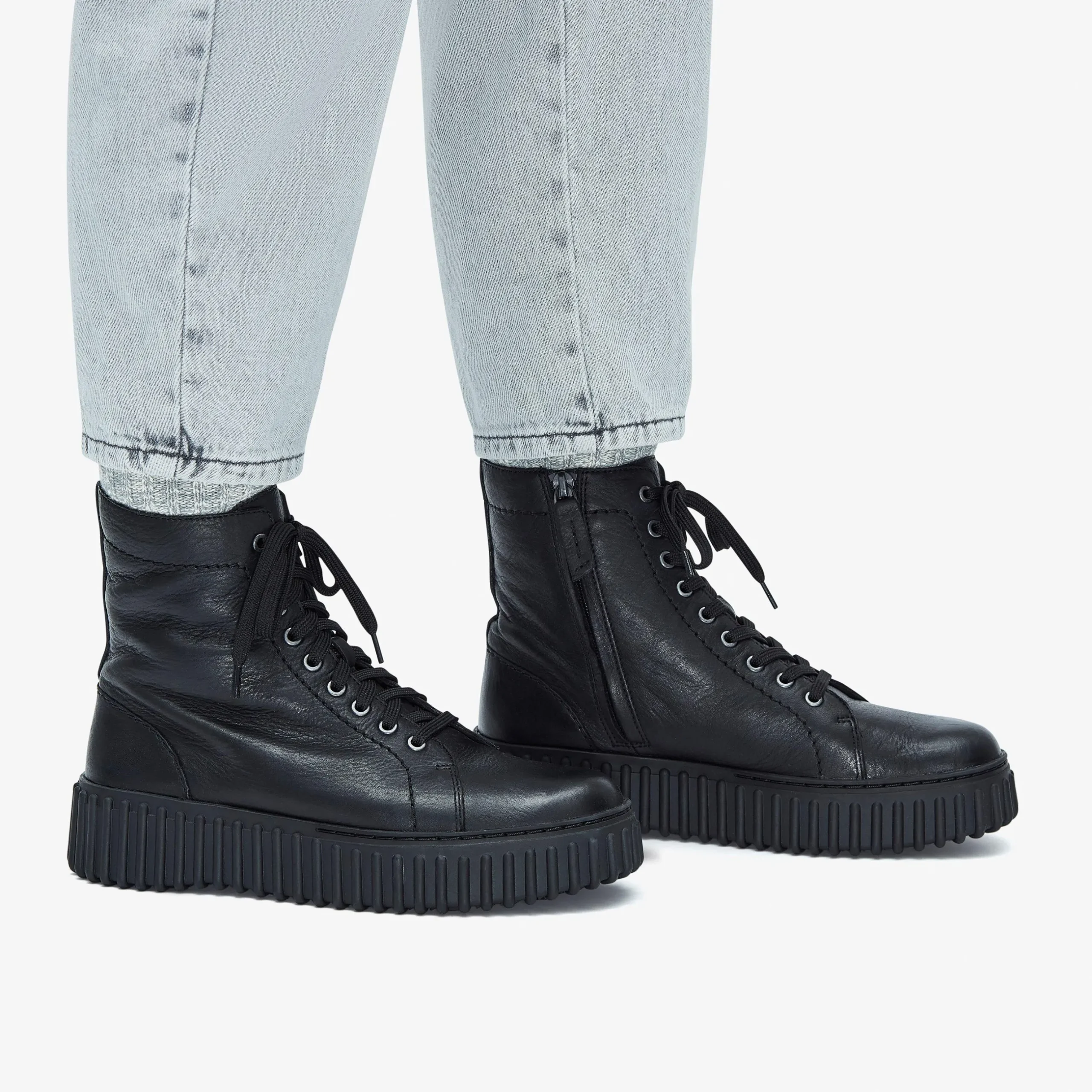 Torhill Rise Black Leather|Clarks Hot