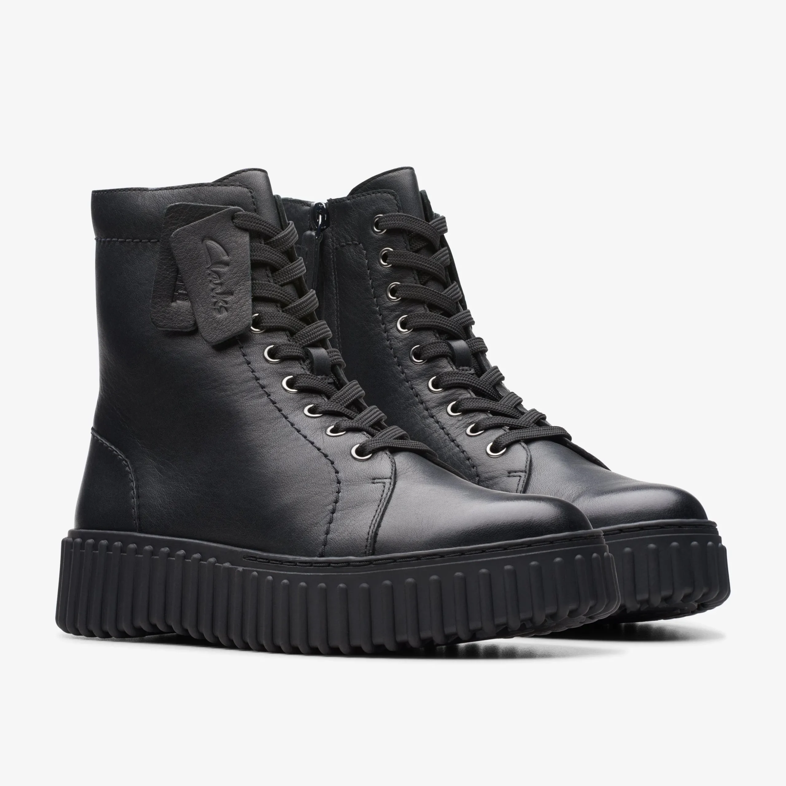 Torhill Rise Black Leather|Clarks Hot