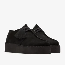 Trek Wedge Black Suede|Clarks Sale