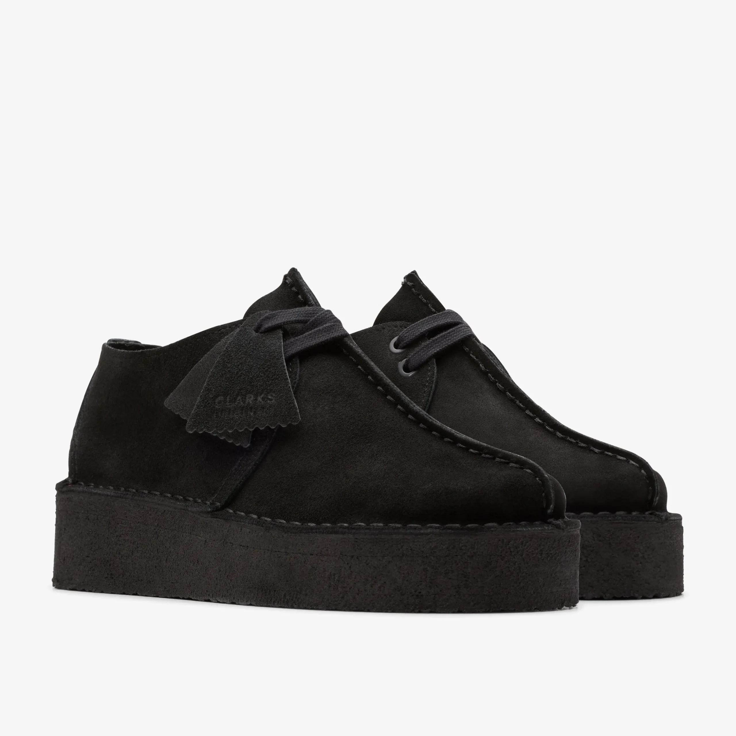 Trek Wedge Black Suede|Clarks Sale