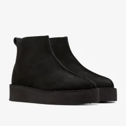 Trek Wedge Boot Black Suede|Clarks New