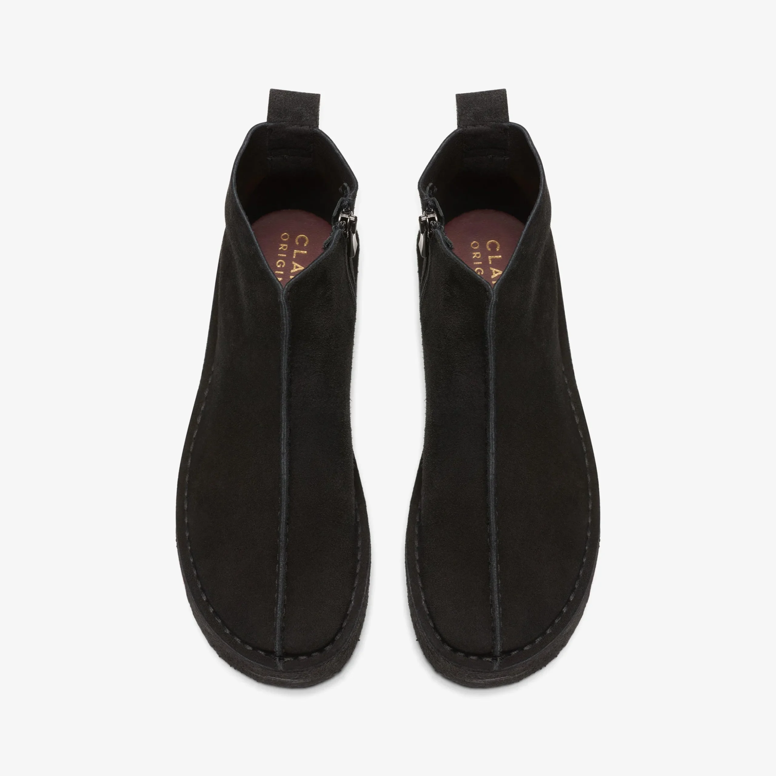Trek Wedge Boot Black Suede|Clarks New