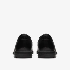 Un Shire Step Black Leather|Clarks Hot