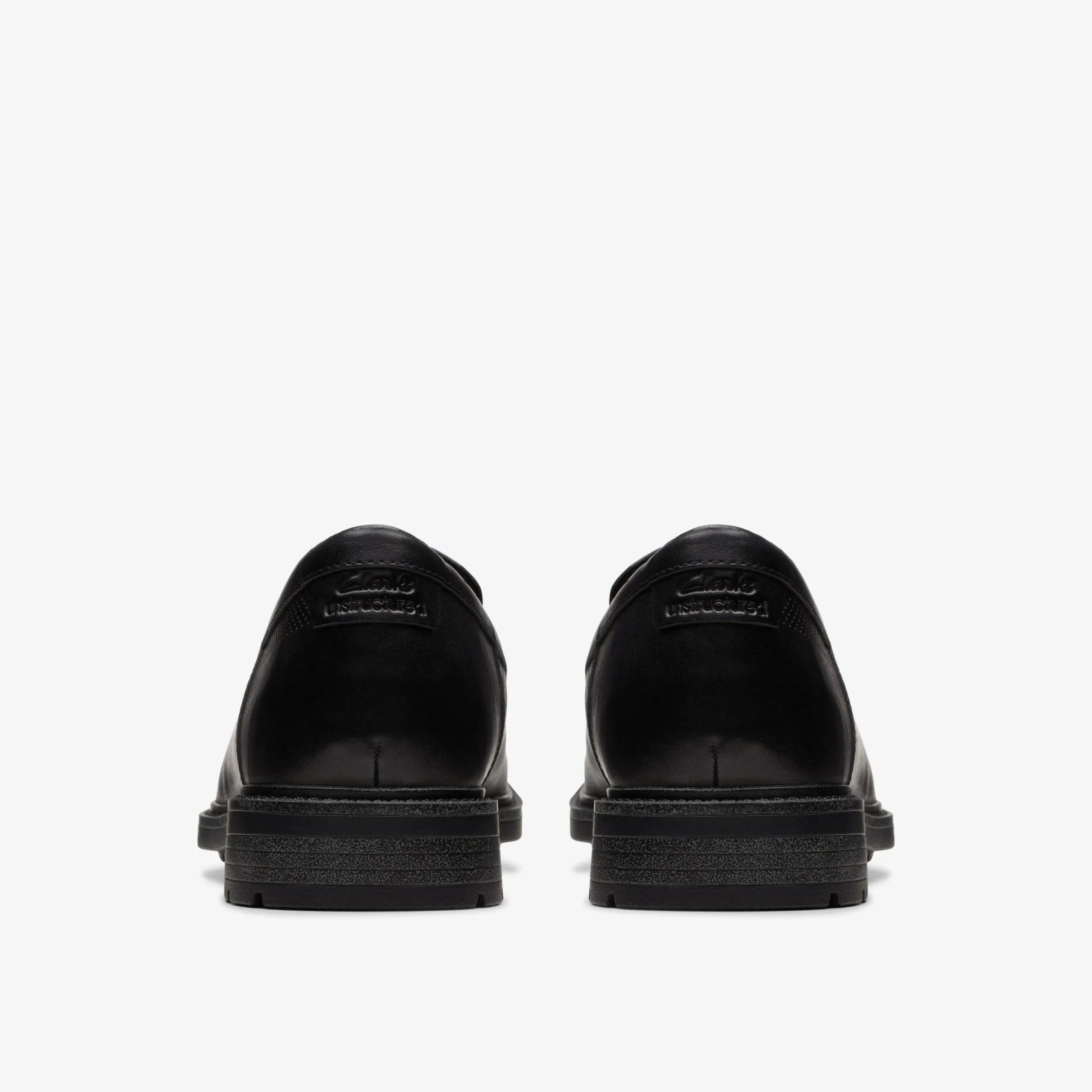 Un Shire Step Black Leather|Clarks Hot