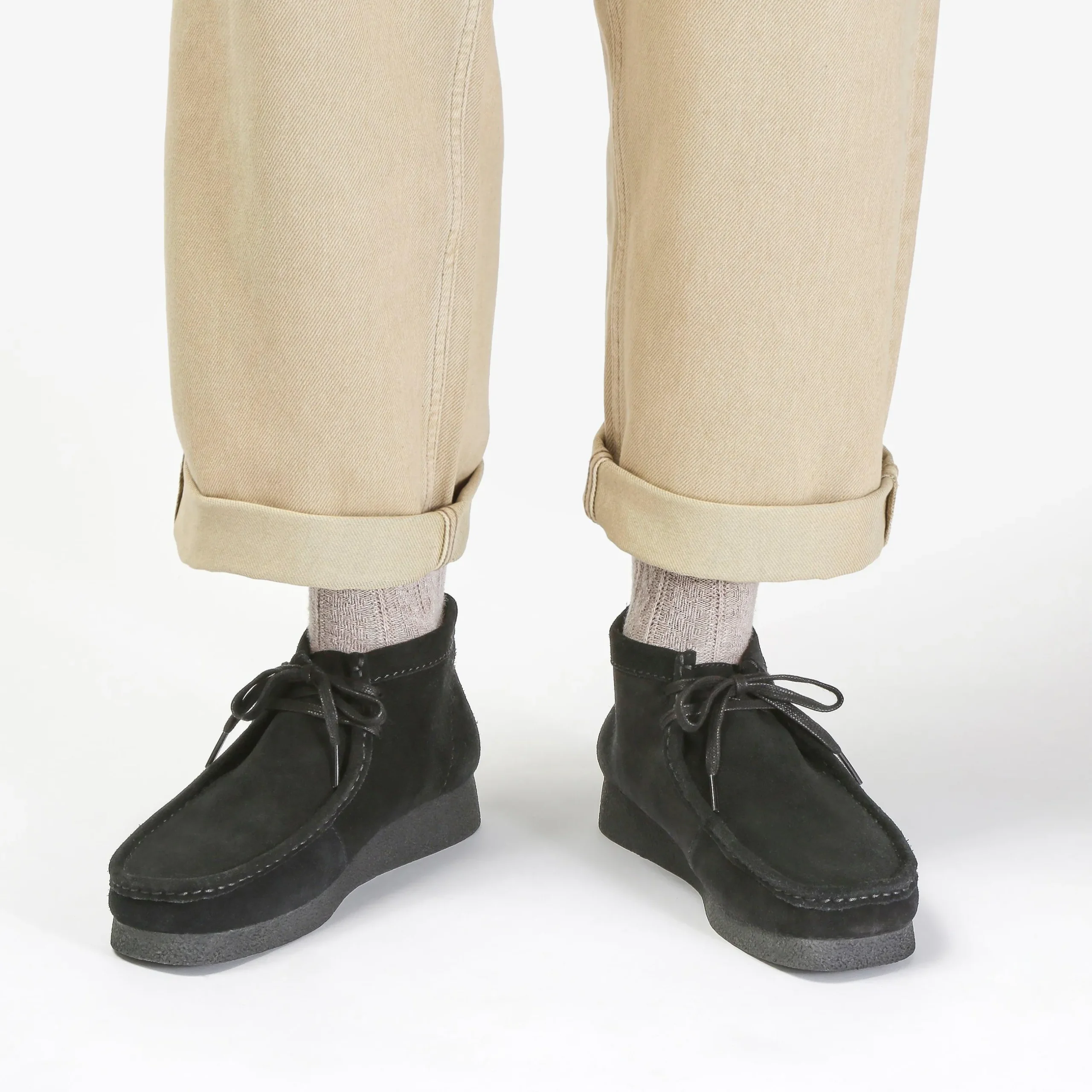 Wallabee EVO Boot Black Suede|Clarks Discount