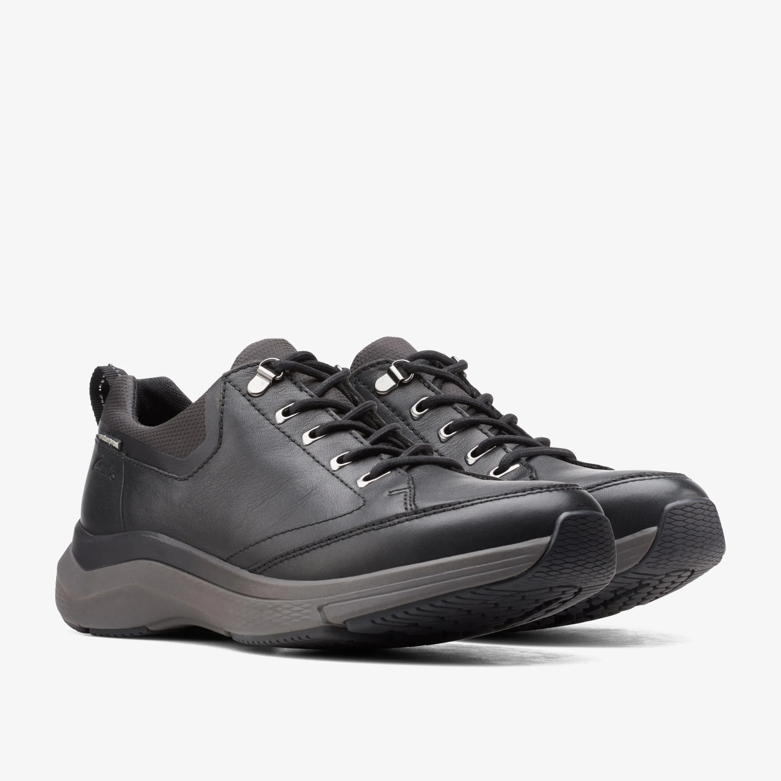 Wave 2.0 Vibe Black Leather|Clarks Clearance