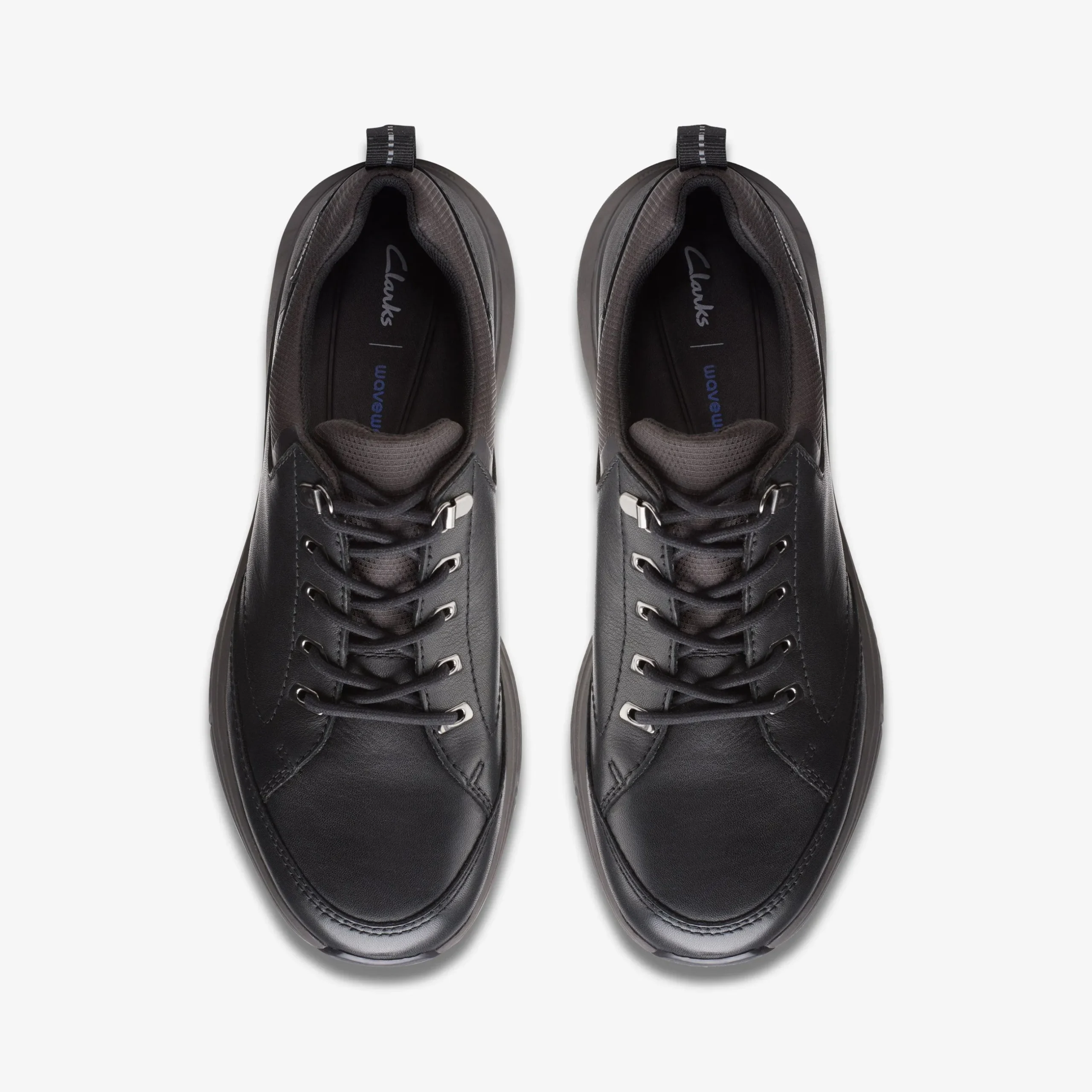 Wave 2.0 Vibe Black Leather|Clarks Clearance