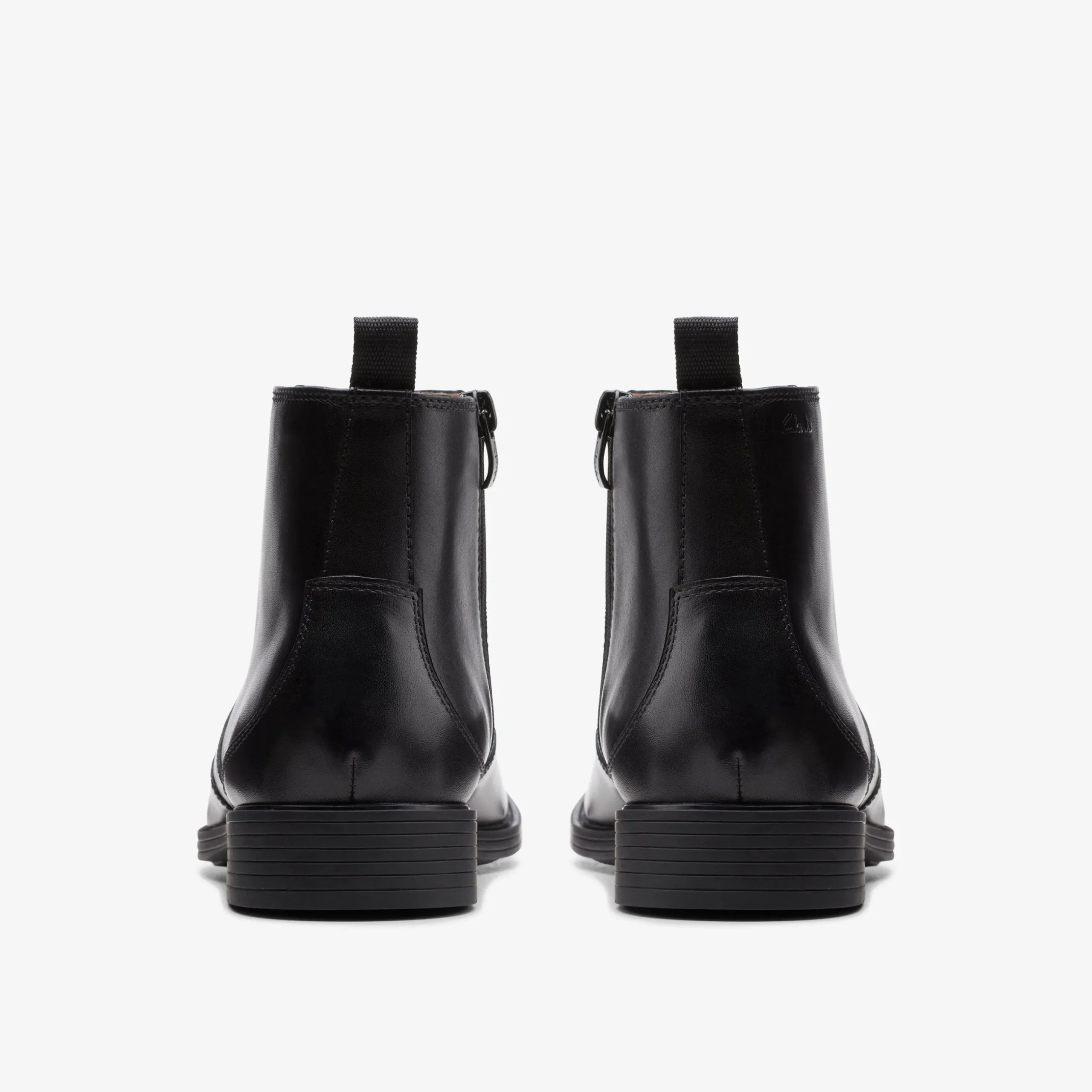 Whiddon Zip Black Leather|Clarks Online