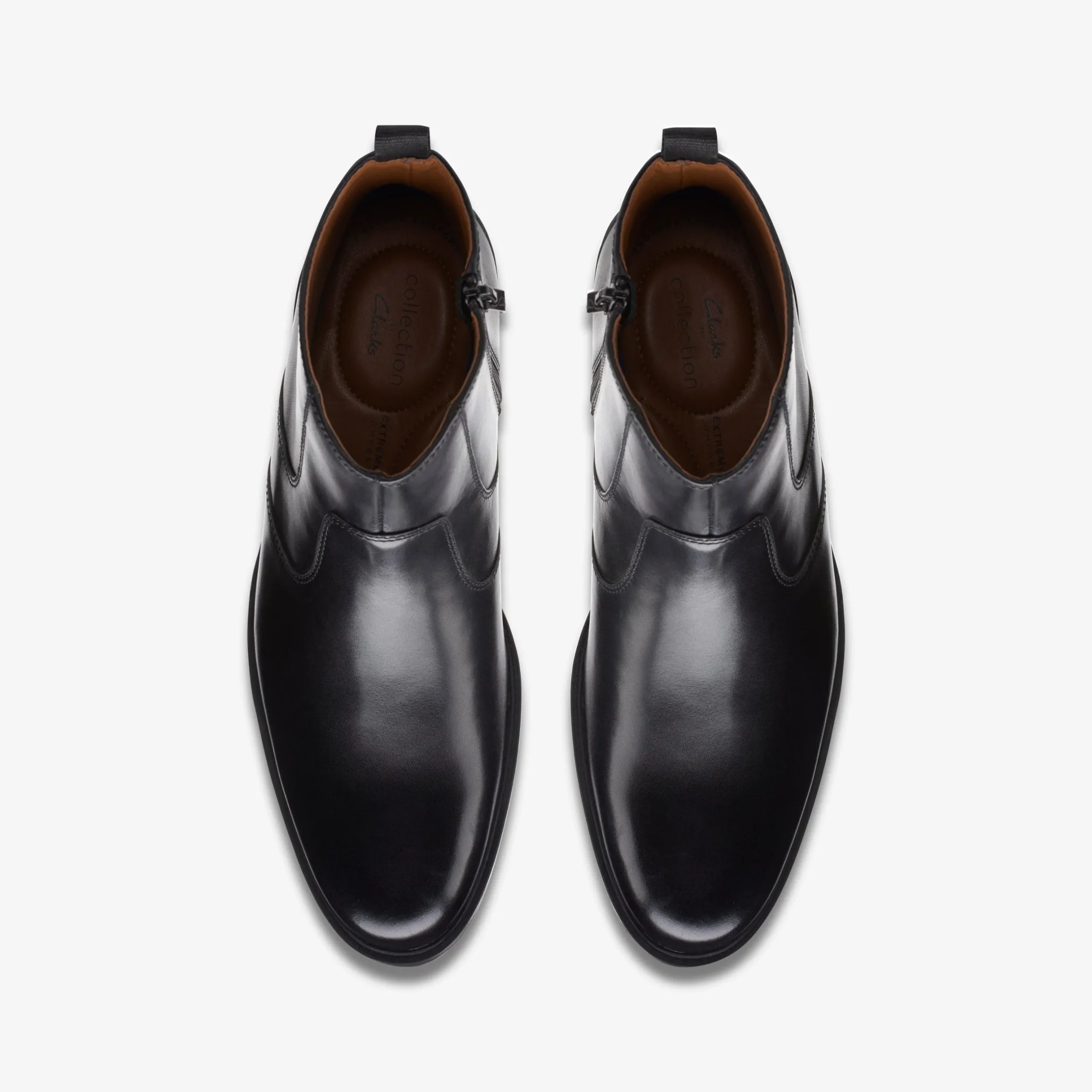 Whiddon Zip Black Leather|Clarks Online